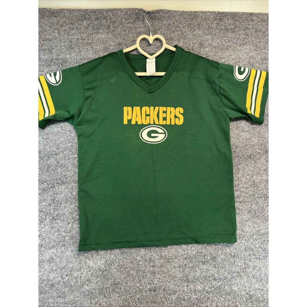 VTG Green Bay Packers Aaron Rodgers #12 Youth Medium Mesh Jersey- Franklin